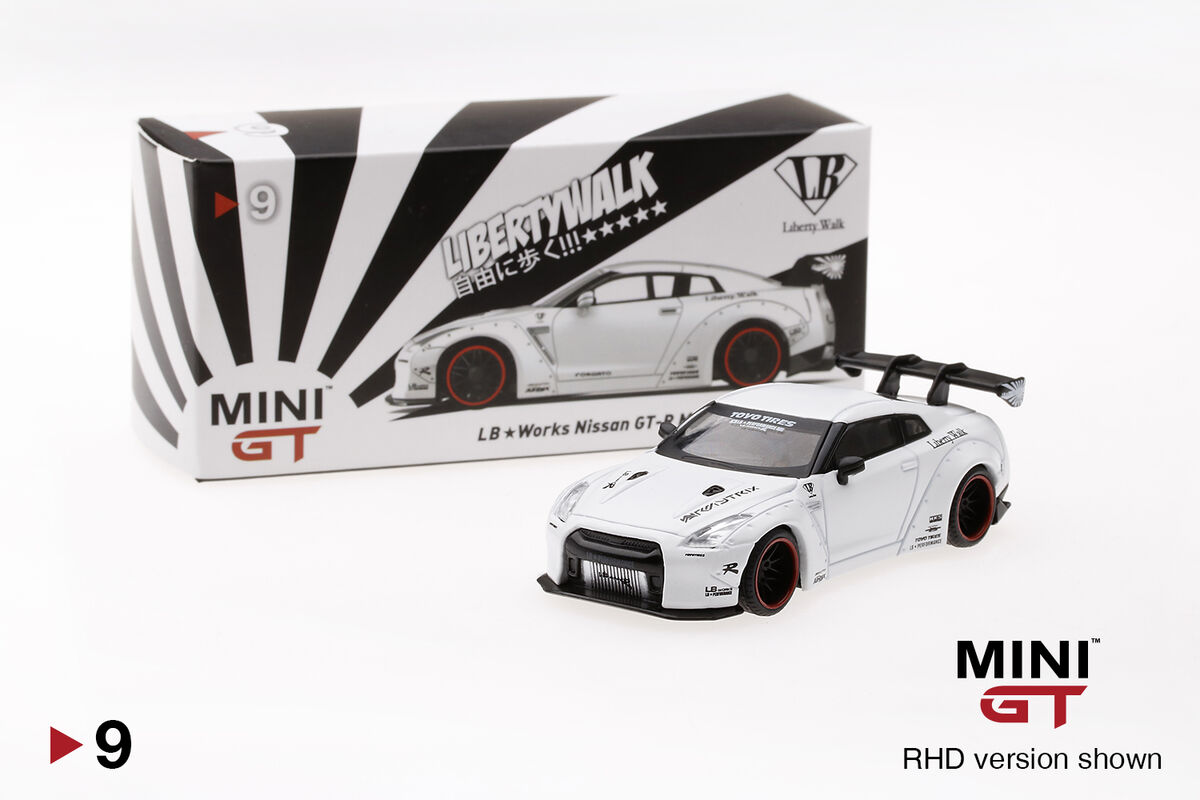 LB☆WORKS Nissan GT-R (R35) Matte White Type 1, Rear Wing 