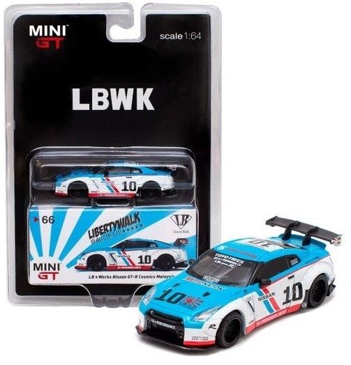 Mini GT - LB Works Nissan GT-R White #64 MGT00064 & Nissan