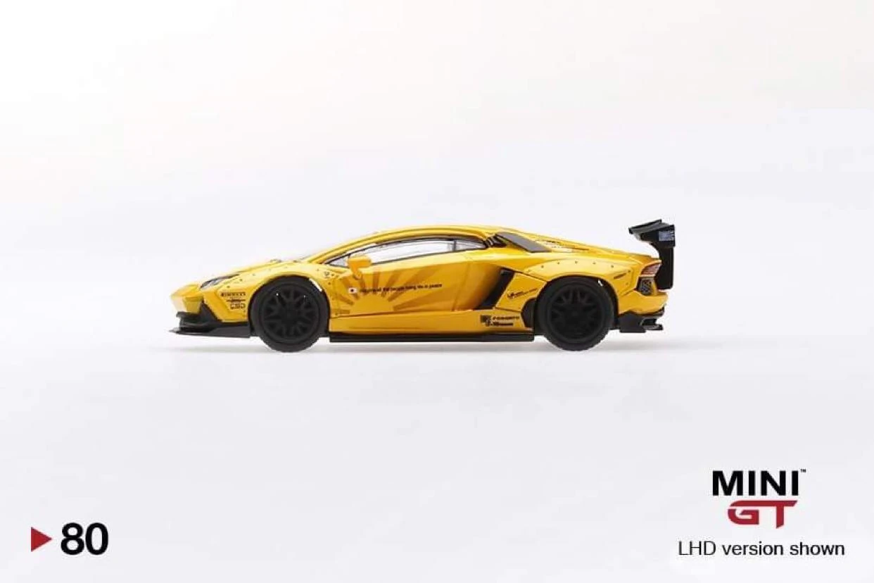 LB☆WORKS Lamborghini Aventador Volcano Yellow | MINI GT Wiki | Fandom