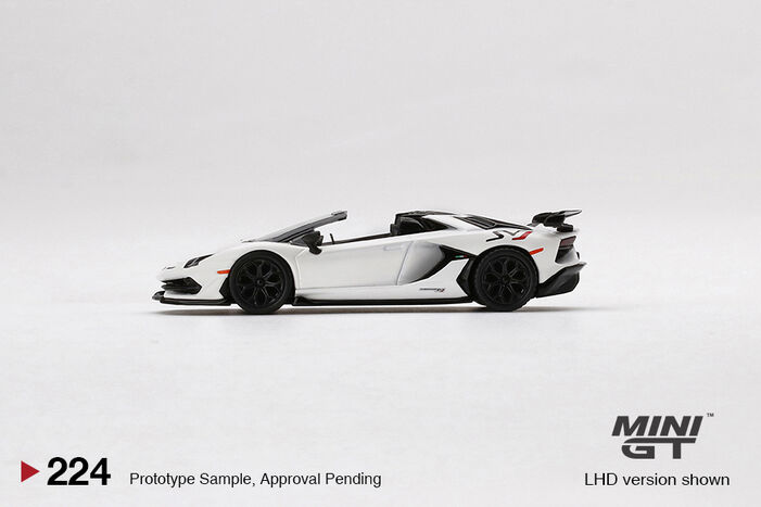 Lamborghini Aventador SVJ Roadster ミニカー MINI GT LAMBORGHINI AVENTADOR SVJ ROADSTER 1/64 DIECAST CAR