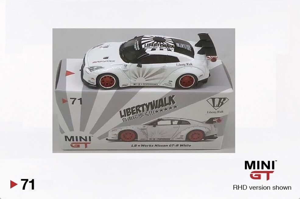 MiNiGT 71 was LBworks GTR white トイザらス限定 MiNiGT 71 was LBworks GTR white トイザらス限定