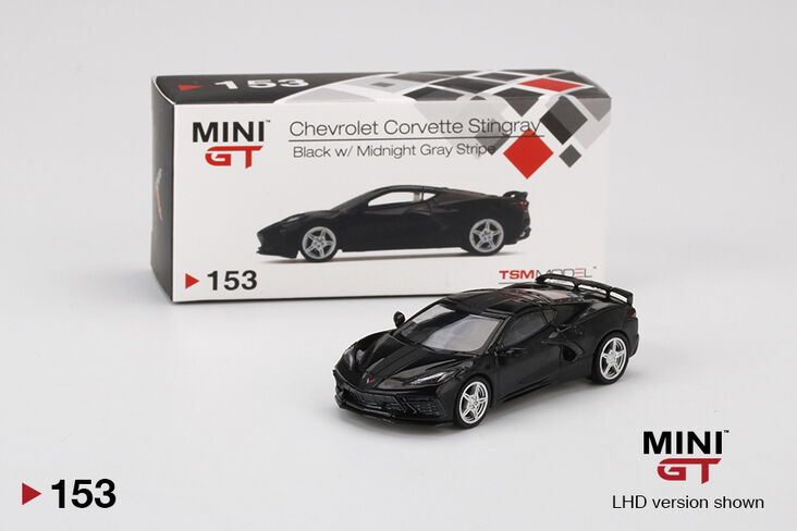 ミニカー MINI GT Chevrolet Corvette Stingray 153 Mini GT 1:64 - 2020 Chevrolet Corvette Stingray (Black) #153
