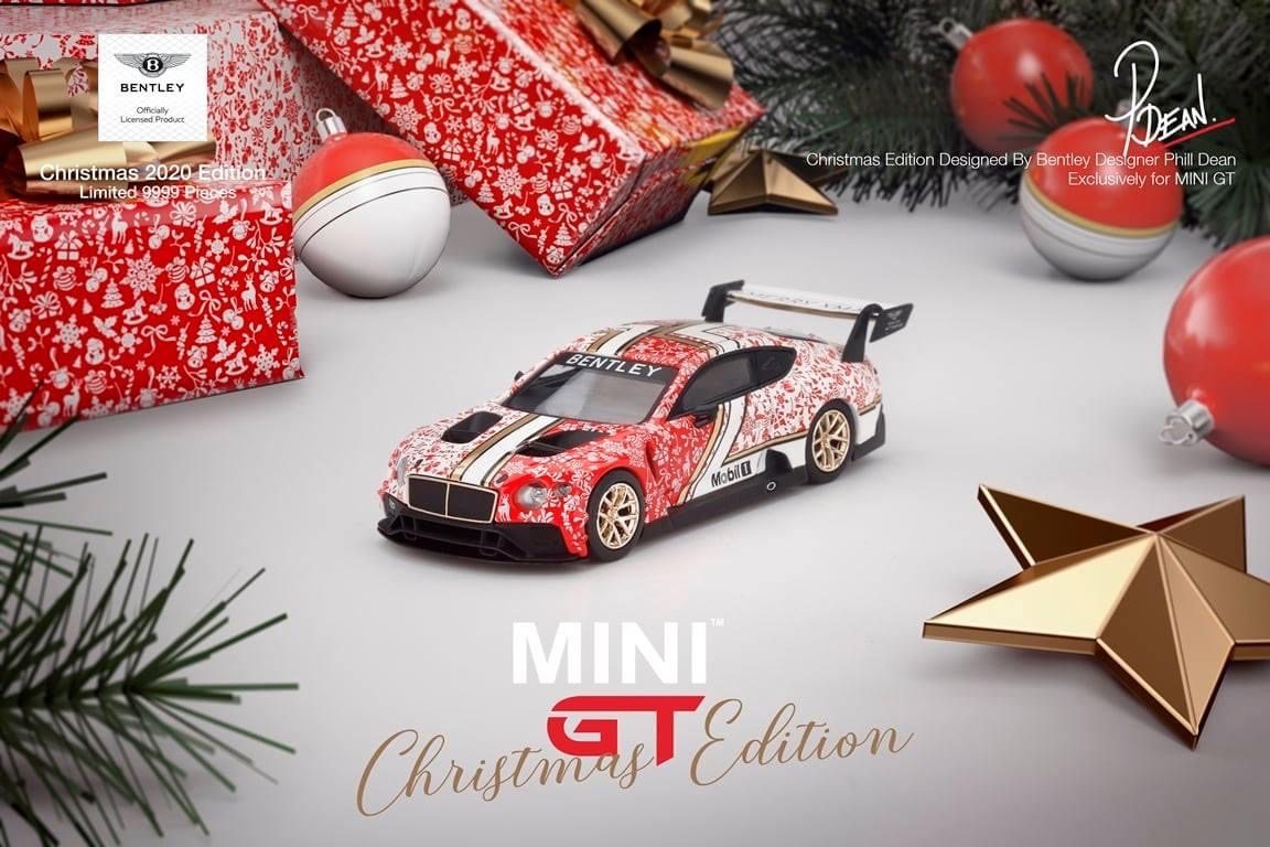 ミニカー MINI GT Bentley ContinentalGT3 Christmas Mini GT Christmas Edition 2020 Bentley CONTINENTAL Gt3 1/64