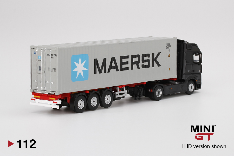 【MINI GT】MercedesBenz actros 40ftコンテナ Mini GT 1:64 Mercedes-Benz Actros w/ 40 Ft Container 