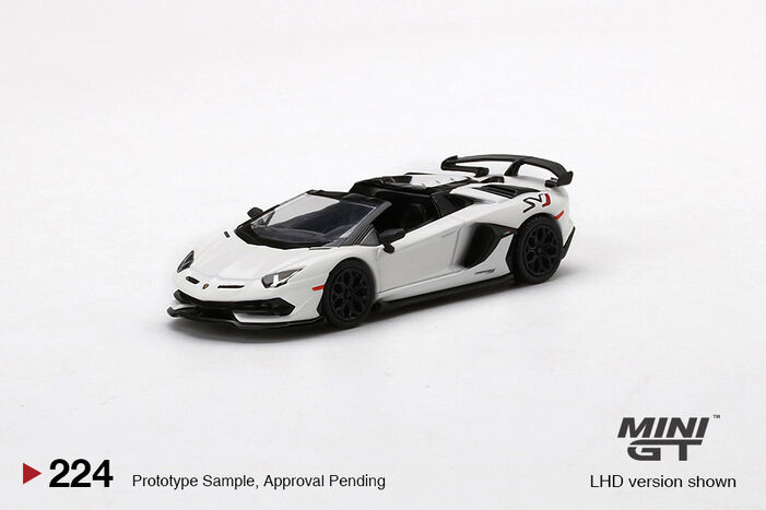 ミニカー MINI GT Lamborghini Aventador S Roadster Mini GT 1:64 Lamborghini Aventador SVJ 63 Roadster Nero