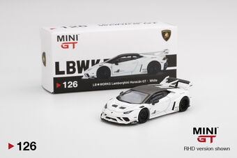 MINIGT 126 LB★WORKS ランボルギーニ　ウラカン　GT ホワイト Amazon | miniGT MINI GT ミニGT 126 LBWK LB WORKS
