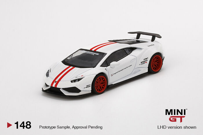 1/18 Ivy Lamborghini Huracan GT LB-Silhouette Works Louis Vuitton LV Theme  (Red & White) Resin Car Model Limited 30 Pieces 