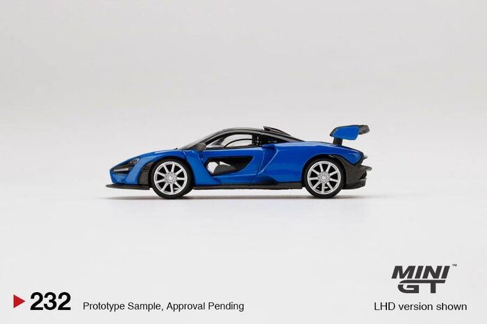 ミニカー MINI GT McLaren Senna Antares Blue MINIGT.com – Welcome to the World of 1:64!