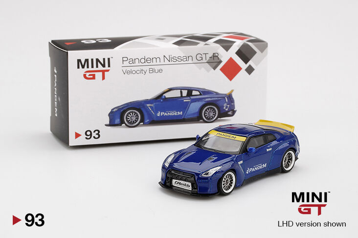 MINI GT 96 Pandem Nissan GTR Metaric Blue Japan Edition