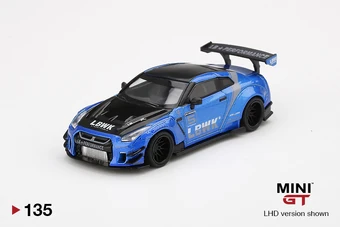 アメリカ限定MINI-GT LB Works Livery 2.0 Blue LB☆WORKS Nissan GT-R (R35) Blue / LB Work Livery 2.0 Type 2, Rear