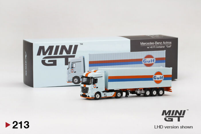 Mercedes-Benz Actros w/ 40ft Container Gulf | MINI GT Wiki | Fandom
