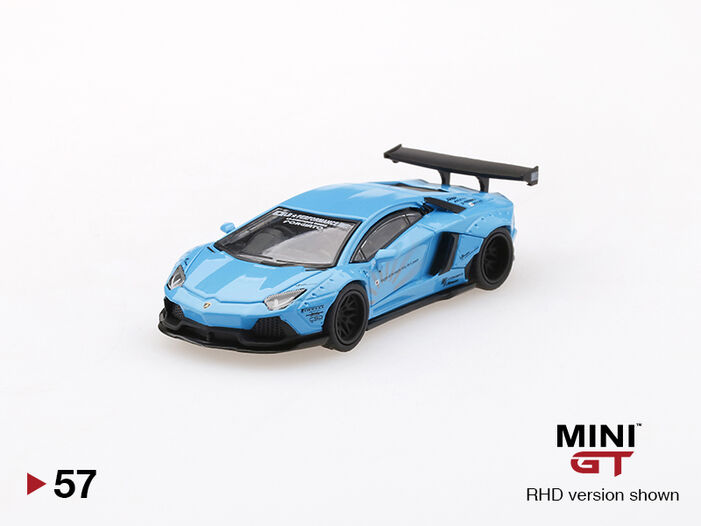 LB☆WORKS Lamborghini Aventador Light Blue | MINI GT Wiki | Fandom