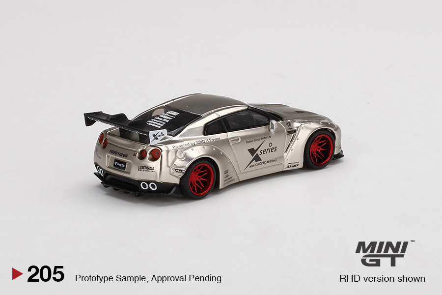 【MINIGT】LB★WORKS Nissan GT-R R35 MINI GT 5 LB WORKS Nissan GT-R (R35) Black w/ Copper Wheel