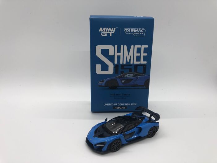 1/64 MINI GT McLAREN SENNA ANTARES BLUE LHD 1 OF 1200 MIJO