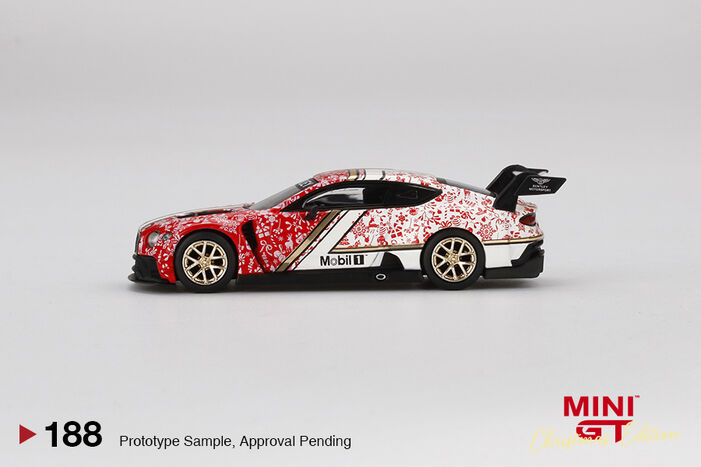 ミニカー MINI GT Bentley ContinentalGT3 Christmas 1/64 MINI GT CHRISTMAS EDITION BENTLEY CONTINENTAL GT3 RED