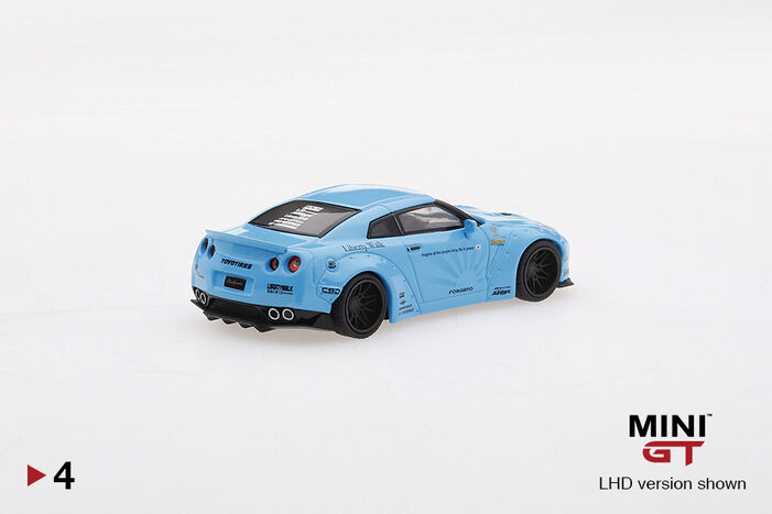 LB☆WORKS Nissan GT-R (R35) Light Blue Type 1, Rear Wing ver
