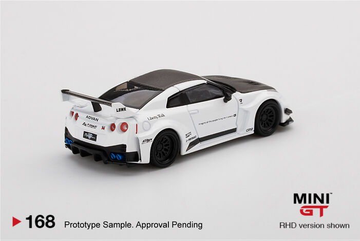 LB-Silhouette WORKS GT NISSAN 35GT-RR Ver.1 White | MINI GT LB-Silhouette WORKS GT NISSAN 35GT-RR Ver.1 White | MINI GT
