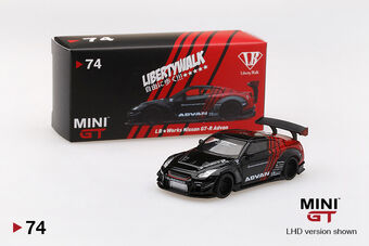 Amazon.co.jp: minigt リバティウォーク 1/64 GTR advan - ミニカー