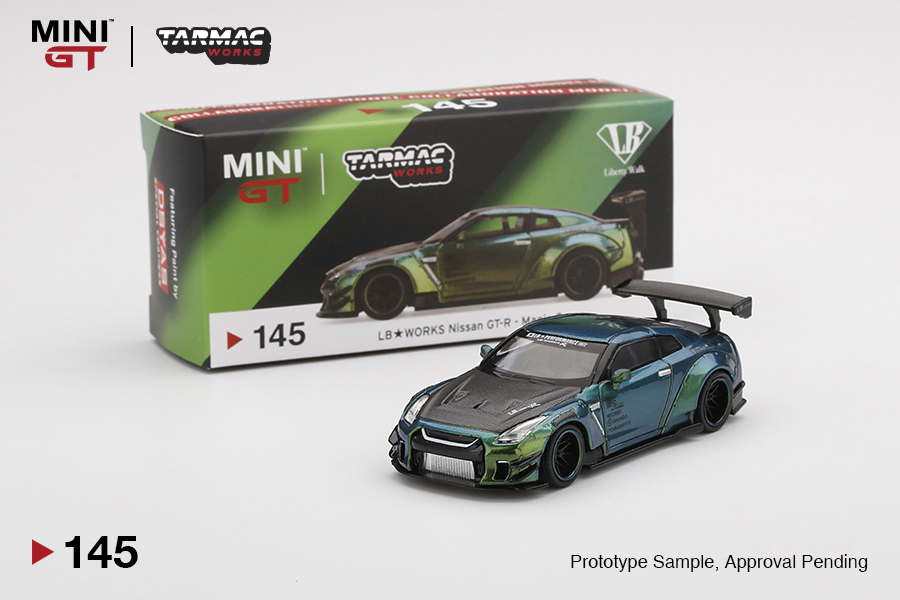 LB☆WORKS Nissan GT-R (R35) Magic Green Type 2, Rear Wing ver 3 