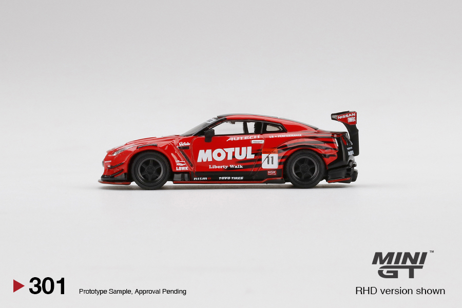 LB☆WORKS Nissan GT-R R35 Type 2, Rear Wing ver 3 Infinite MOTUL