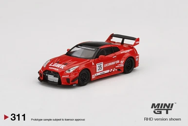 LB☆WORKS Nissan GT-R (R35) Candy Red Type 1, Rear Wing ver 1+2