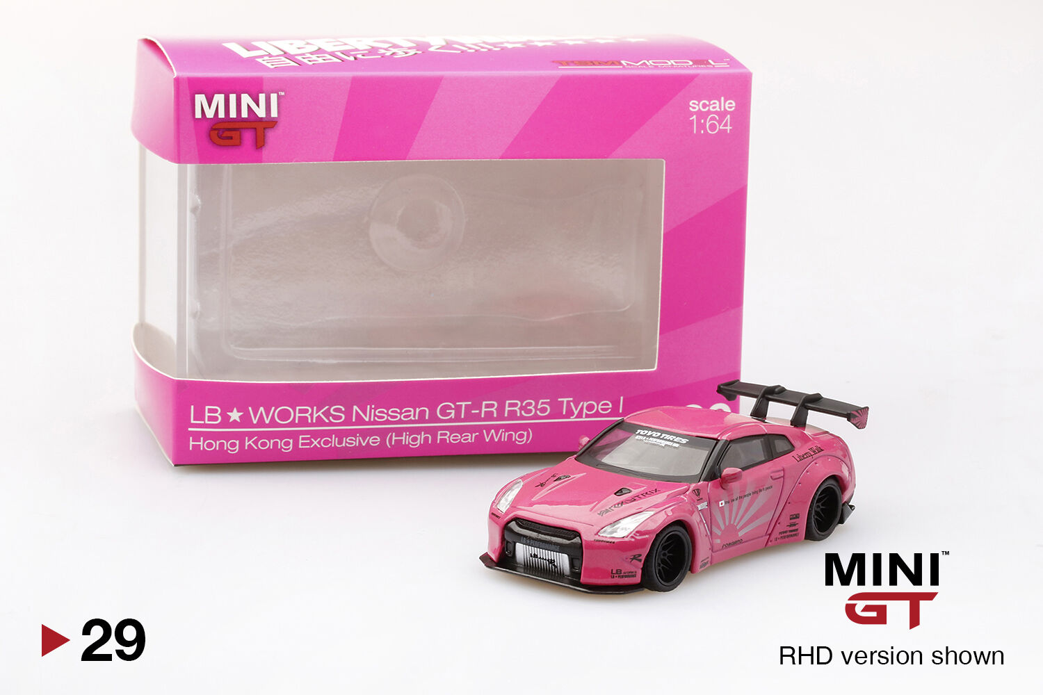 激安公式店 MINIGT 29 LBWORKS Nissan GTR Candy Pink - おもちゃ