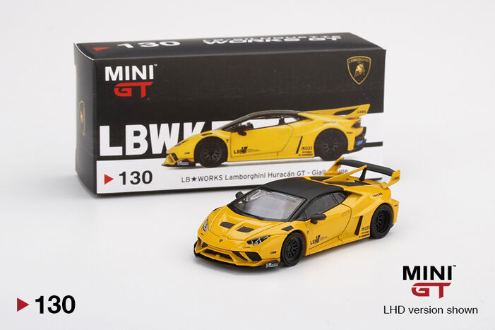 LB☆WORKS Lamborghini Huracán GT - Giallo Auge | MINI GT