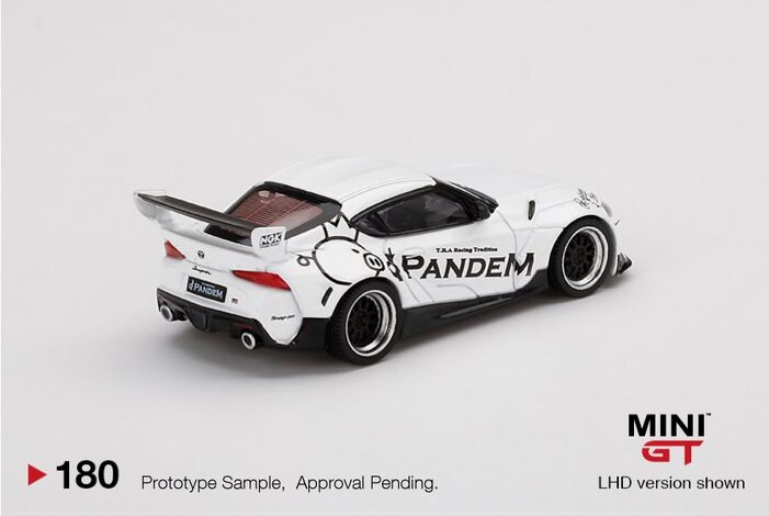 MINI GT Pandem Toyota GR Supra ホワイト MINI GT 201 Pandem Toyota GR Supra V1.0 White RHD - Toyeast