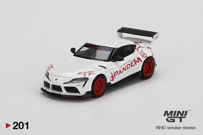 MINI GT 175 chase Pandem Toyota GR Supra V1.0 Silver | eBay