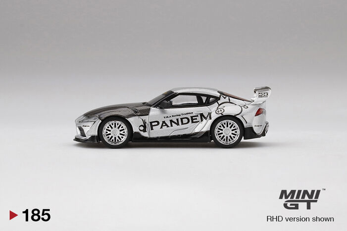 Pandem Toyota GR Supra V1.0 Silver 185 | MINI GT Wiki | Fandom