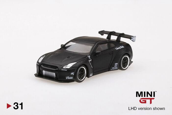 LB☆WORKS Nissan GT-R (R35) Matte Black Type 1, Rear Wing ver 1 
