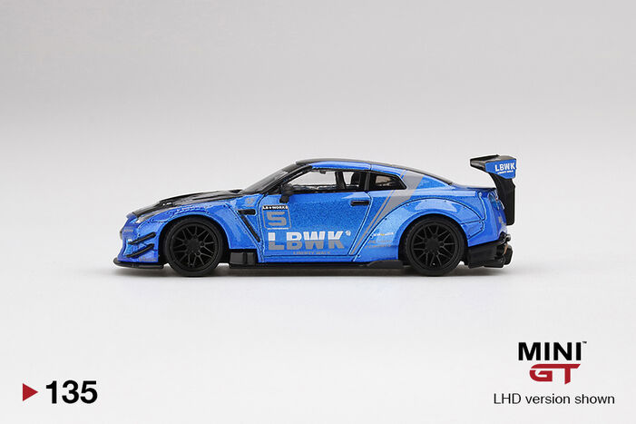 MINI GT LB★WORKS Nissan GT-R ライトブルー MINI GT 1/64スケール「LB☆WORKS 日産GT-R (R35) Type 1, Rear