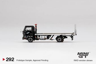 Isuzu N-Series Vehicle Transporter LBWK Black | MINI GT Wiki