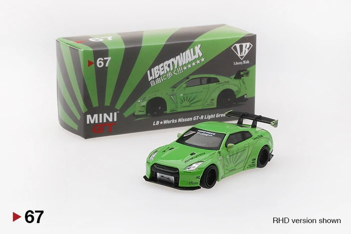 LB★WORKS Nissan GT-R (R35) Light Green Type 1, Rear Wing ver 1 | MINI ...