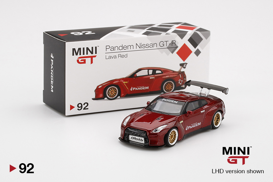 Pandem Nissan GT-R (R35) Lava Red GT Wing | MINI GT Wiki | Fandom