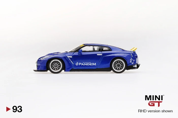 Pandem Nissan GT-R (R35) Velocity Blue Duck Tail | MINI GT Wiki 