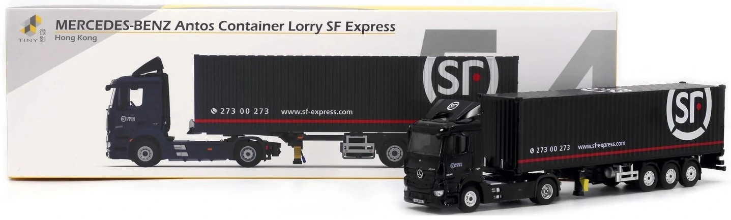 Tiny メルセデスベンツ アントス コンテナ ローリー SF Express Tiny City メルセデスベンツ アントス コンテナローリー SF Express
