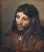 Jesu de-i pinta de Rembrandt, Unda-Lan, 1600 ten-ano. Rembrandt i uti a Juda viro sama modelo.