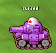 Cursed effect will applied on Vehicle and also Trooper, even after they dismount / vehicle being destroyed.