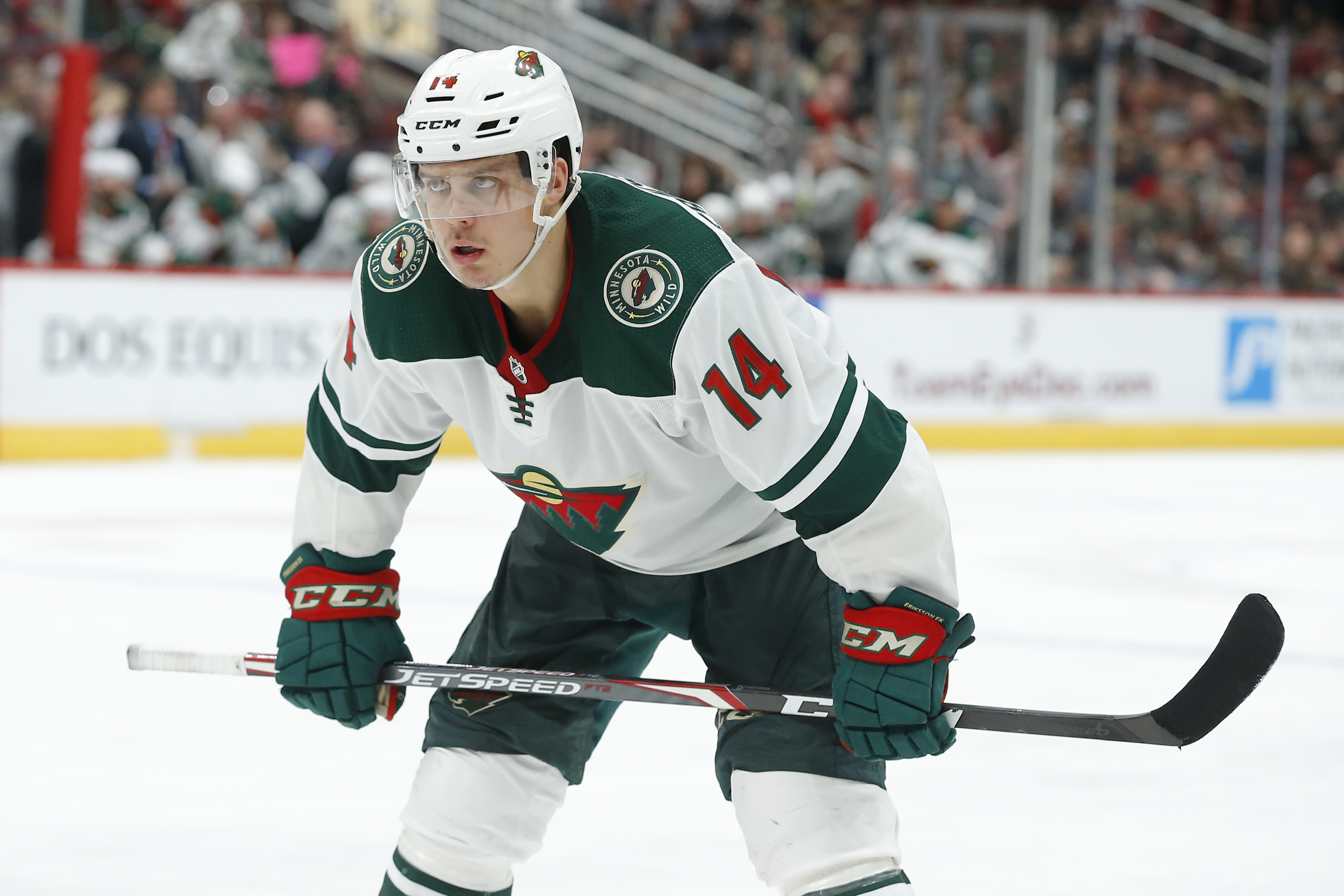 Joel Eriksson Ek's hat trick lifts Wild to comeback 6-5 win over Jets