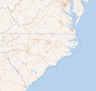 Carolina League Teams Map map image