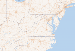Atlantic League Teams Map map image