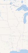 American Association of Professional Baseball Teams Map map image