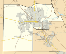 Arizona Fall League Teams Map map image