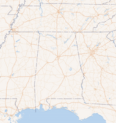 Southern League Teams Map map image