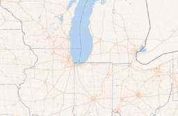 Midwest League Teams Map map image