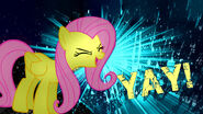 Fluttershy yay wallpaper recolored by tarindel-d4r86d1