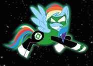 Green lantern rainbow dash by avellante-d4paw6a