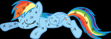 Rainbow dash sleeping by rainbowcrab-d4d48nw-1-