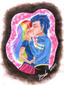 Soarinxdash kiss humanized by janadashie-d8ot4qx